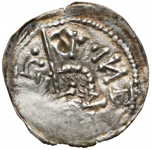 Henry I the Bearded, Bracteat denarius, Wroclaw - Prince on the throne
