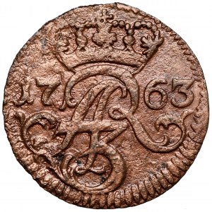 August III Sas, Szeląg Elbląg 1763 ICS