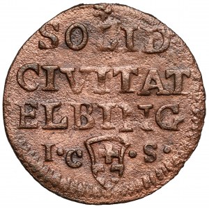 August III Sas, Szeląg Elbląg 1763 ICS