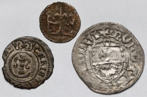 Ladislas III de Varna, Casimir IV de Jagellon et Christina Vasa, Deniers et Shelahs - set (3pc)