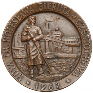 Medal, Częstochowa, Huta im. Bolesława Bieruta 1962