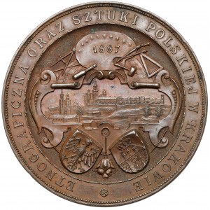 Medal, Wystawa Krajowa Rolnicza i Przemysłowa... Kraków 1887 (Pittner)