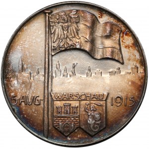 Medal, Wkroczenie Niemców do Warszawy 5 sierpnia 1915