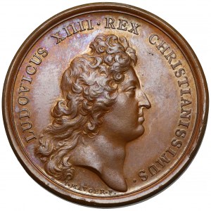 Francja, Medal 1669 - Jan II Kazimierz opat Saint-Germain-des-Pres