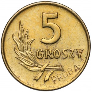 Próba MOSIĄDZ 5 groszy 1958