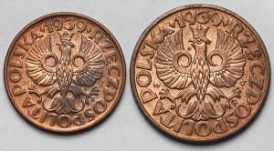 2-5 pennies 1939 - set (2pcs)