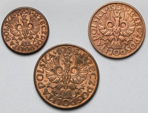 1-5 pennies 1938 - set (3pcs)