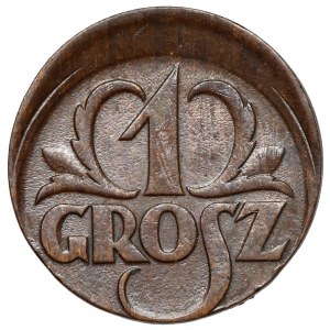 1 grosz 1928 - offcenter
