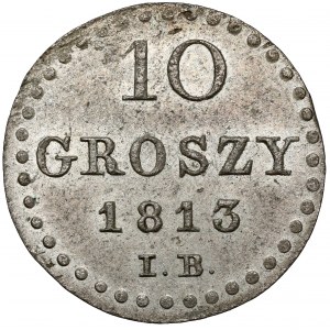 Księstwo Warszawskie, 10 groszy 1813 IB