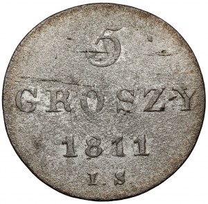Duchy of Warsaw, 5 groszy 1811 IS