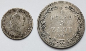 1 or 1832 KG et 5 or 1837 MW - set (2pcs)