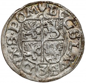 Pomerania, Rugian Princes, Boguslaw XIV, Darlowo penny 1619 - small apple