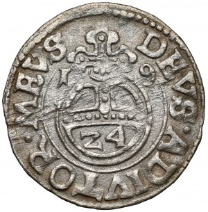 Pomerania, Rugian Princes, Boguslaw XIV, Darlowo penny 1619 - large apple