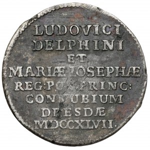 August III Sas, Dwugrosz zaślubinowy 1747