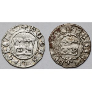 Kazimierz IV Jagiellończyk i Jan Olbracht, Półgrosze Kraków - zestaw (2szt)