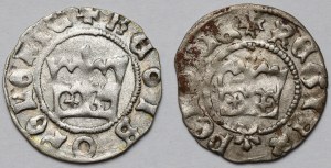 Jan Olbracht et Casimir IV Jagiellon, demi-penny de Cracovie - set (2pcs)