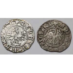 Kazimierz IV Jagiellończyk i Jan Olbracht, Półgrosze Kraków - zestaw (2szt)