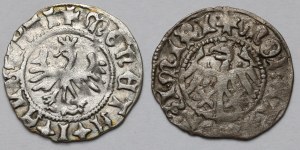 Jan Olbracht et Casimir IV Jagiellon, demi-penny de Cracovie - set (2pcs)