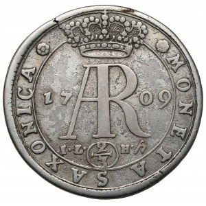 August II Mocny, Gulden (2/3 talara) 1709 ILH