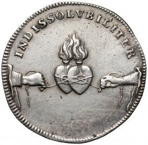 Augustus II the Strong, 1/8 thaler 1719 - nuptial of Augustus III