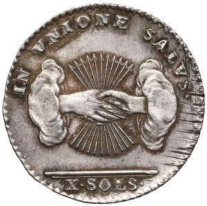 Belgique, 10 sol / 1/2 florin 1790, Bruxelles