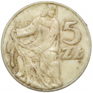 Żeton, 5 złotych z wizerunkiem Rybaka / Herb Miast Gdańska