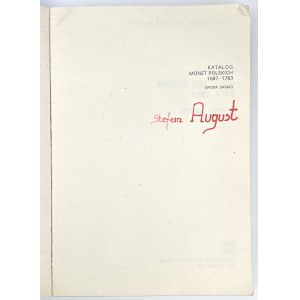 Katalog monet polskich 1697-1763, C. Kamiński i J. Żukowski