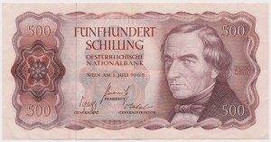 Austria, 500 Schilling 1965