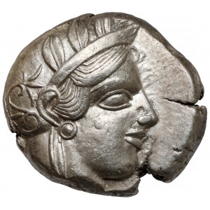 Grecja, Attyka, Ateny, Tetradrachma (454-404 p.n.e.) - sówka - b.ładna