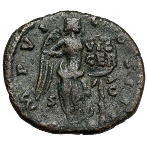 Marek Aureliusz (161-180 n.e.) Dupondius, Rzym - zwycięstwo nad Germanami