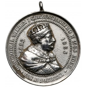 Medal 200. rocznica bitwy pod Wiedniem, Sobieski 1883