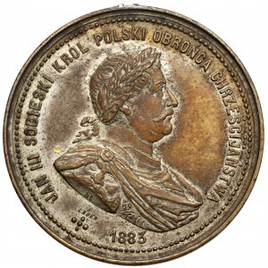 Medal, 200-lecie Odsieczy Wiedeńskiej 1883 - LAUER
