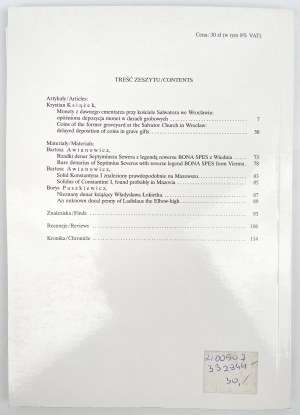 Wiadomości numizmatyczne 2010/zeszyt 1 (189)