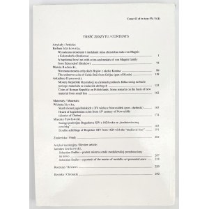 Wiadomości numizmatyczne 2011/zeszyt 1-2 (191-192)