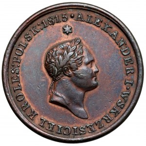 Medal, Polska swojemu dobroczyńcy 1826 - brąz