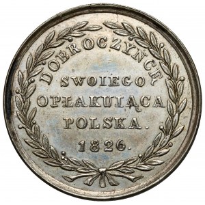 Medal, Polska swojemu dobroczyńcy 1826 - srebro