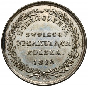 Medal of the Benefactor of his mourning Poland 1826 - small / silver