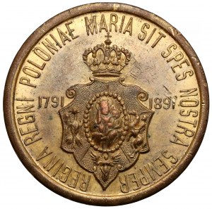 Medal for the 100th anniversary of the May 3 Constitution, 1891 - Pulaski x Kosciuszko