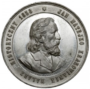Medal Jan Matejko 1883 - Cracovian, (c)historical painter
