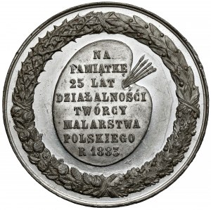 Medal Jan Matejko 1883 - Cracovian, (c)historical painter