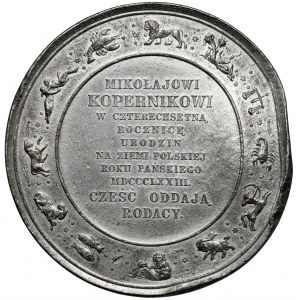 Medal, 400-lecie urodzin Mikołaja Kopernika 1873