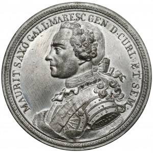 Kurlandia, Maurycy Saski, Medal pośmiertny 1750