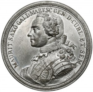 Courland, Maurice of Saxony, Posthumous Medal 1750 (MULLER)
