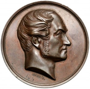 Medal Jozef de Köhler 1854 - Merchants of the City of Warsaw - bronze