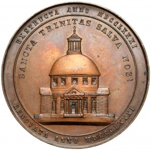 Medal, 100. rocznica budowy i renowacji kościoła ewangelicko- augsburskiego w Warszawie w 1881