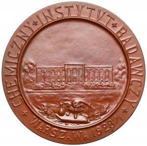 Medal for the construction of the Chemical Institute in Warsaw 1928
