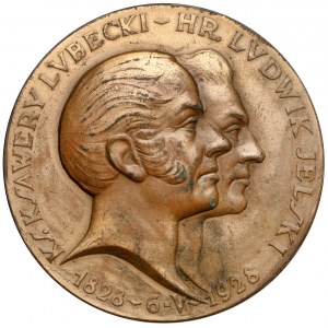 Medal, 100-lecie Banku Polskiego, Lubecki-Jelski 1928