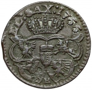 August III Sas, Grosz Gubin? 1755 - litera H