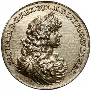 Michał Korybut Wiśniowiecki, Medal zaślubinowy (1670) - dawny, cyzelowany ODLEW