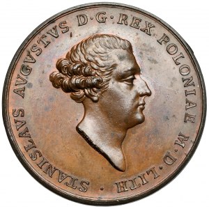 Poniatowski, Medal koronacyjny 1764 r. (Pingo) - brąz